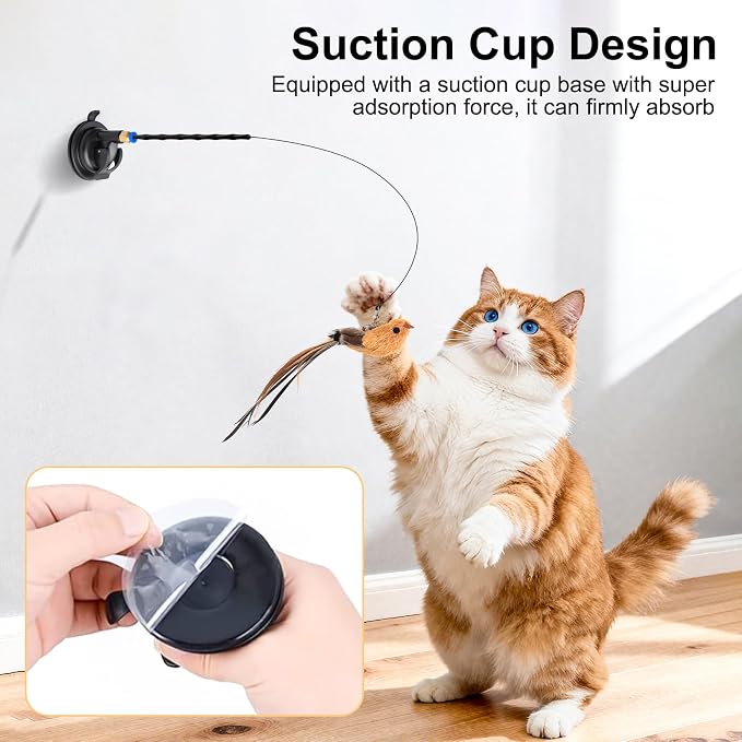 5 Juguetes Interactivos de Plumas para Gatos miniatura 5