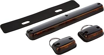 Pacer Performance 20-265 Hi-Five Amber Chevy Style Cab Roof LED Light Kit, Pack of 3