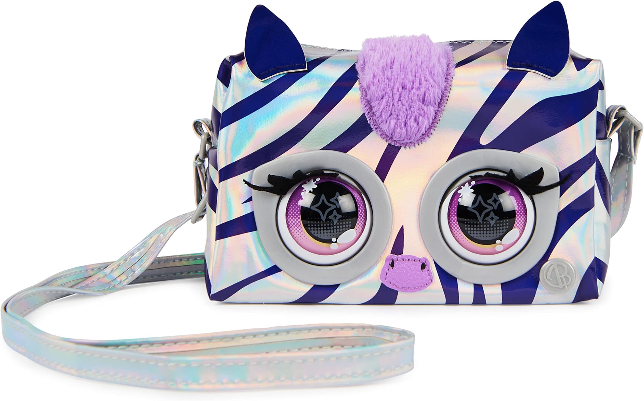 Metallic Mood Flashy Frenchie, Interactive Pet Toy & Crossbody Kids Purse