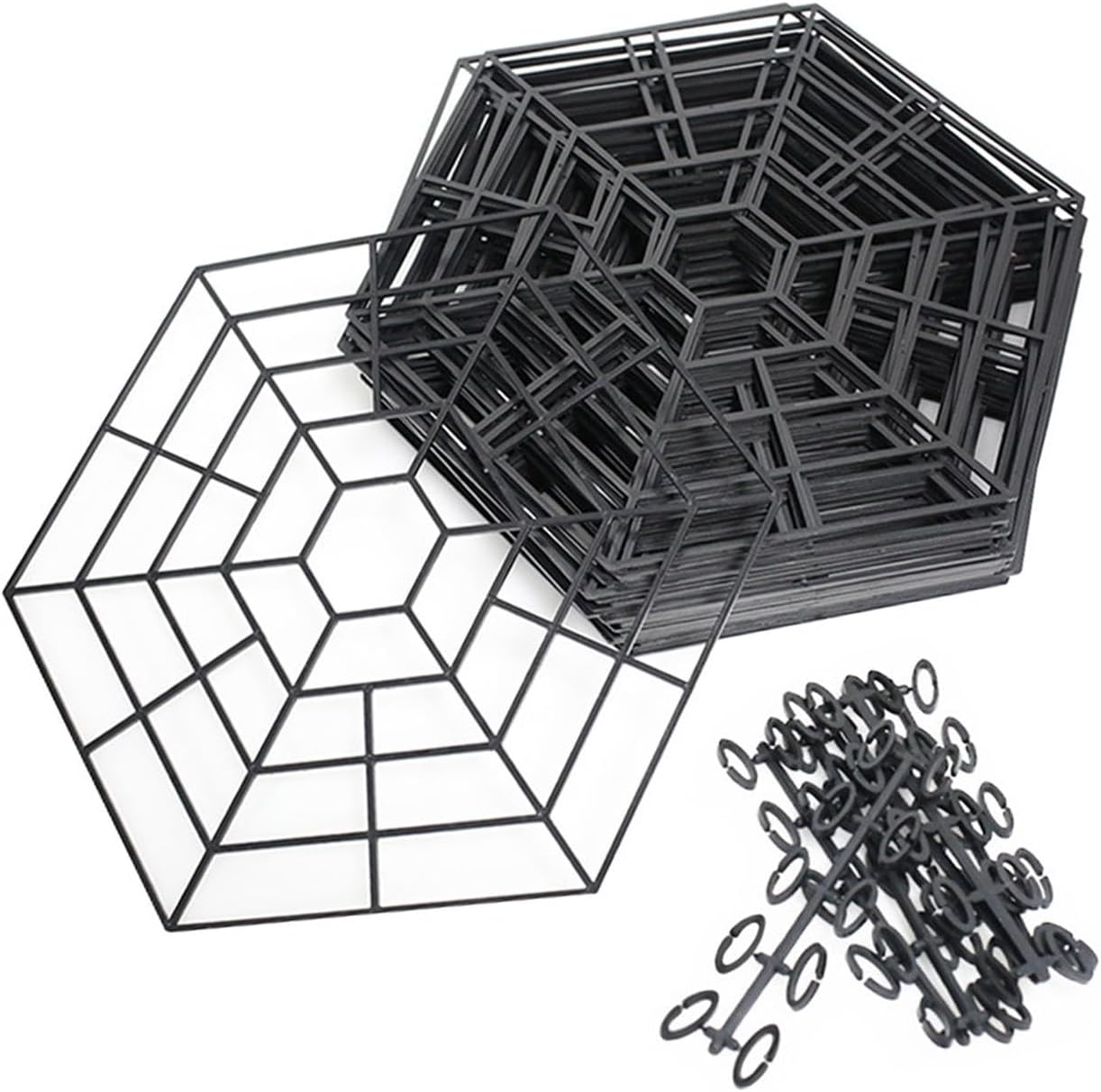 20Pcs Fishing Pond Net Protectors Hexagonal Pond Guards Easy Install Protective Covers for Backyard Garden