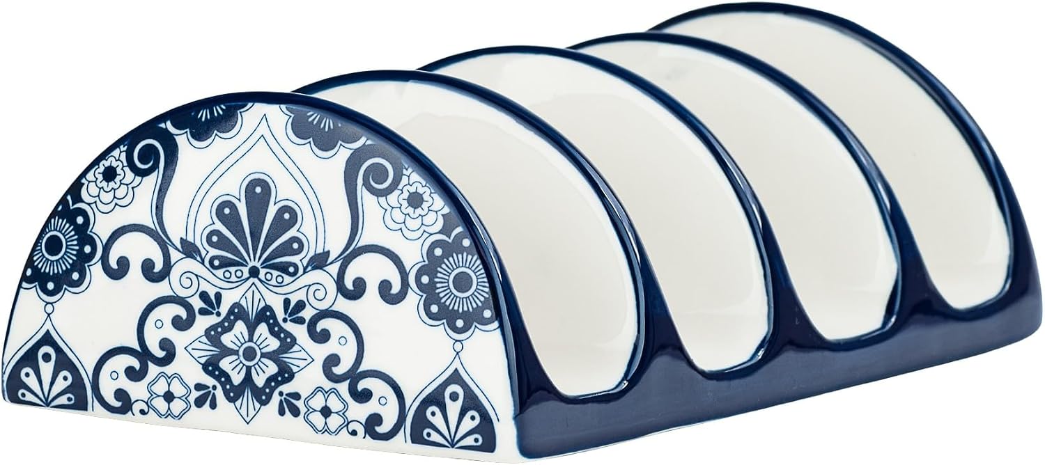 10 Strawberry Street Talavera Serveware (Set of 2 Taco Cradles)