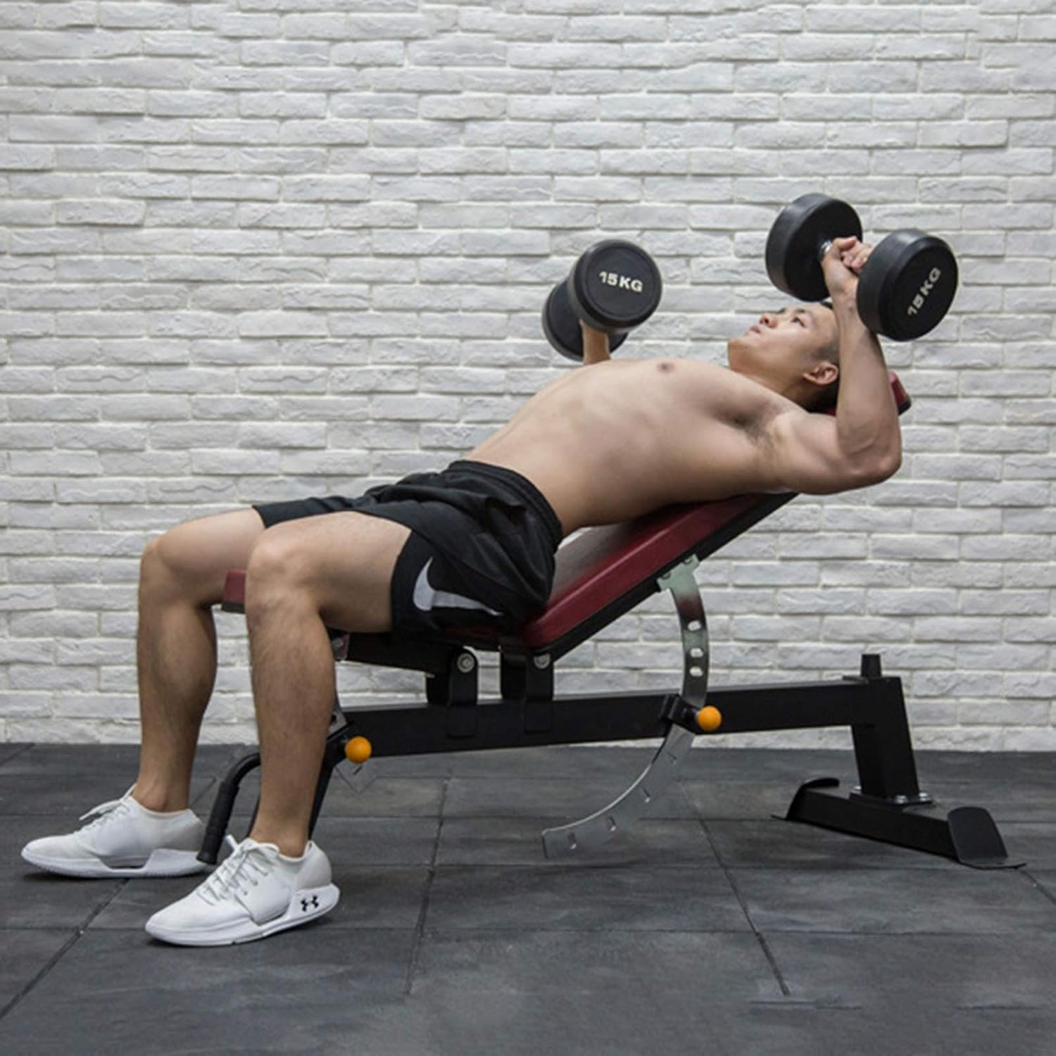 Weight Bench Weight Bench Full Body Workout Foldable Incline Decline Exercise Workout for Full Body Workout