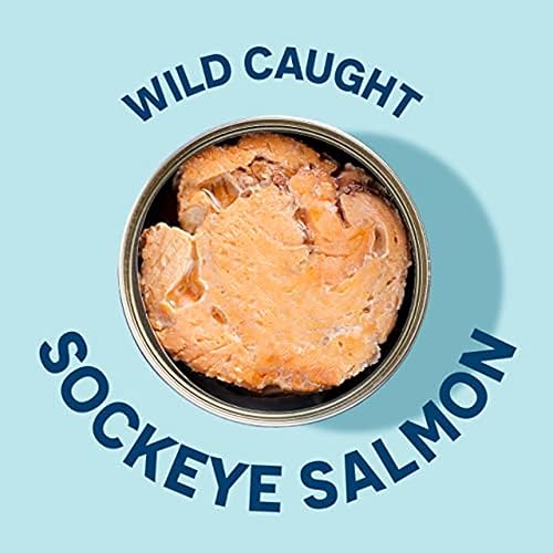 Miniatura 3 de Wild Planet Salmón salvaje Sockeye, sin piel y sin hueso, salmón enlatado, capturado de forma sostenible, sin OMG, Kosher 6 onzas (paquete de 12)