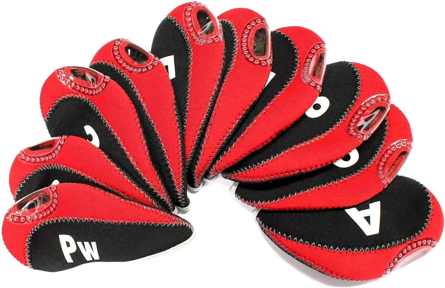 POSMA CC130 Golf Iron Head Covers (Set of 10) X 2 Sets Value Pack Come with 1pc