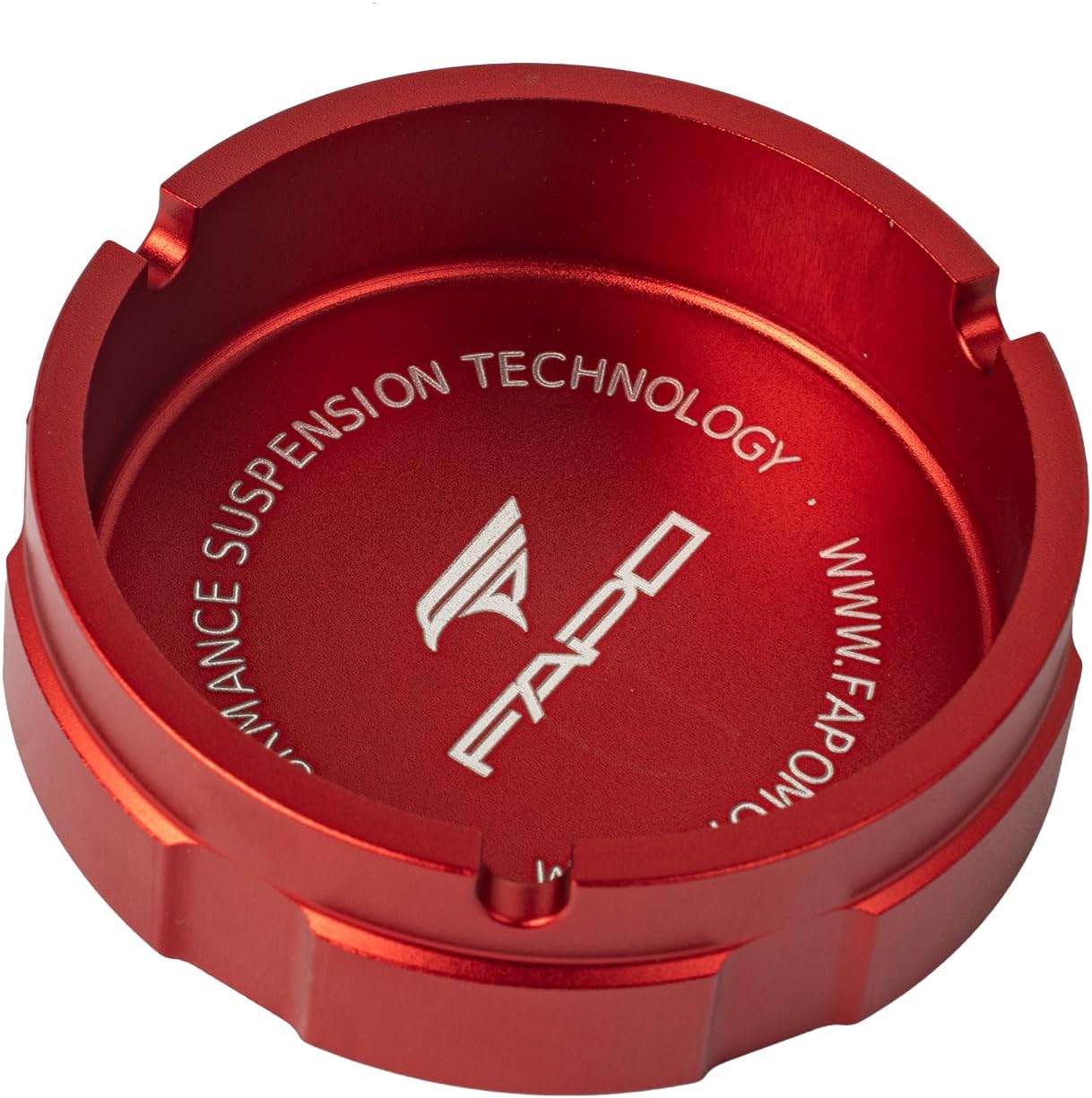 FAPO Coilover Damper Knob Ashtray, Aluminum Cigarette Ashtray for Car, Garage & Outdoor Patio, 3.93" Smoking Accessories Automotive Enthusiast Home Décor (Red & Black)