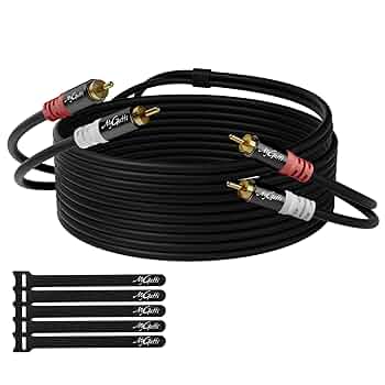 Amazon | RCAケーブル 10M オーディオケーブル ステレオ 音声