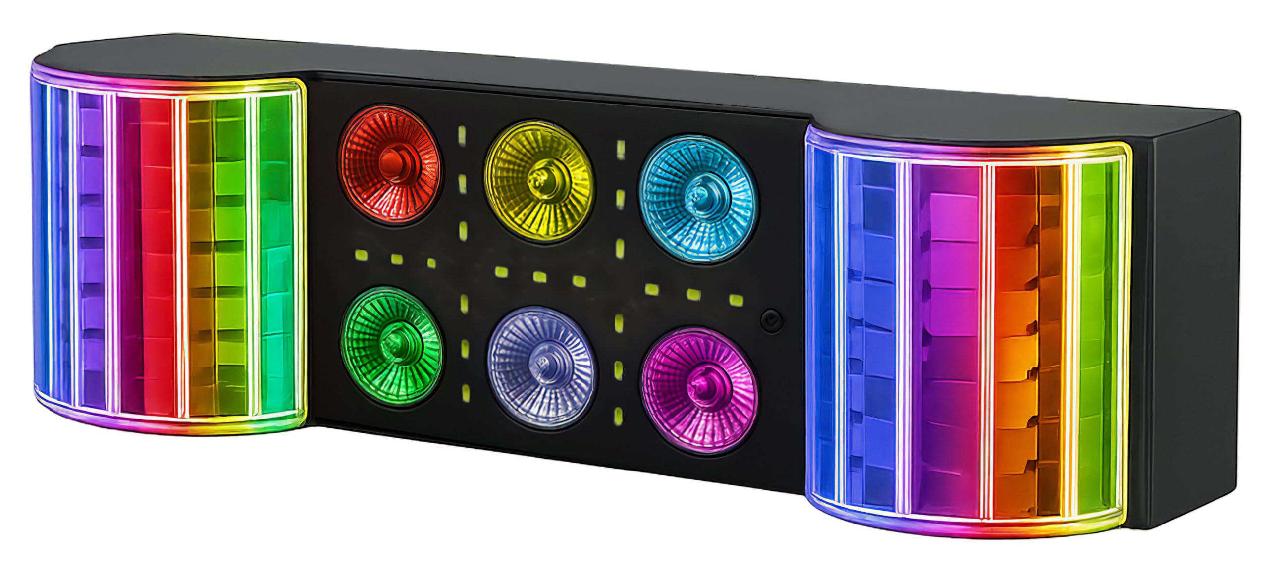 N-Gear Party Bar Three LED Lichtsystem mit 6x4W RGBW, 14x1W RGB, 2x3W Derby, 21xSMD Weiß, 50W, Plug & Play, mit Stativ & Fernbedienung, für Bühne, Club, Event, Deko, Innenbereich
