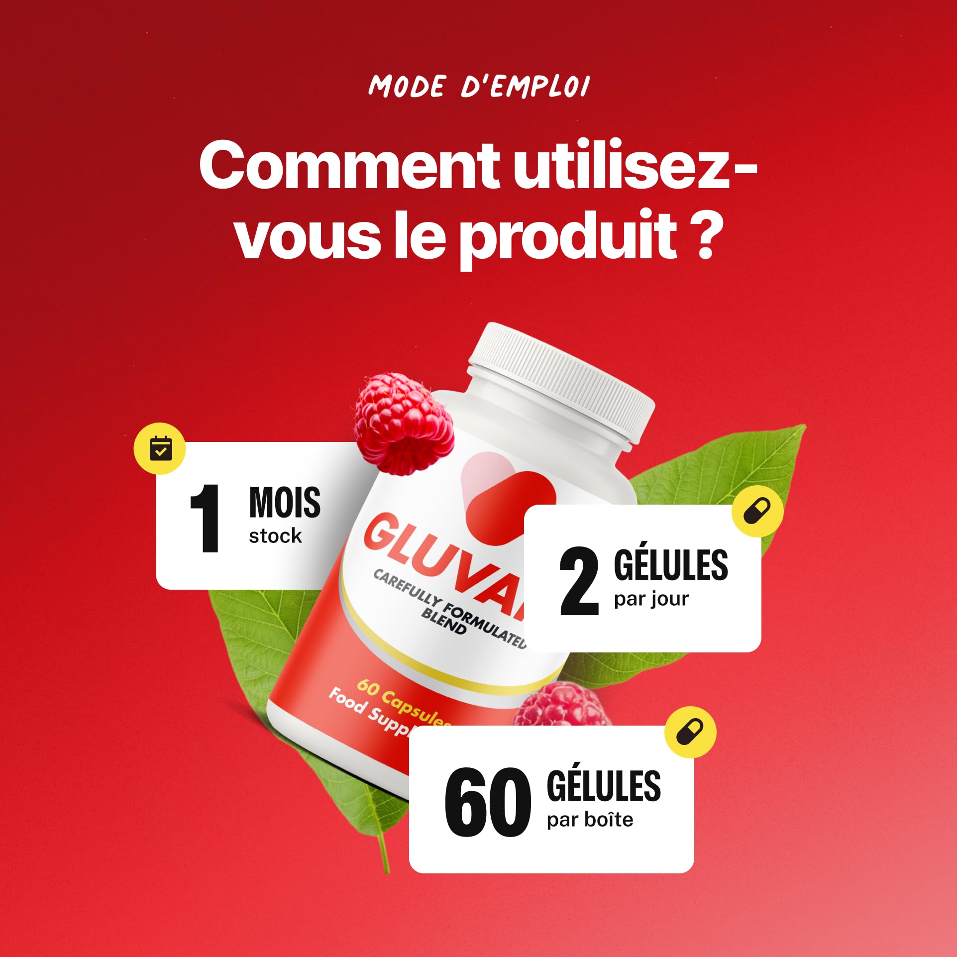 Ingrédients naturels, cétone de framboise et thé vert, complément alimentaire, 450 mg