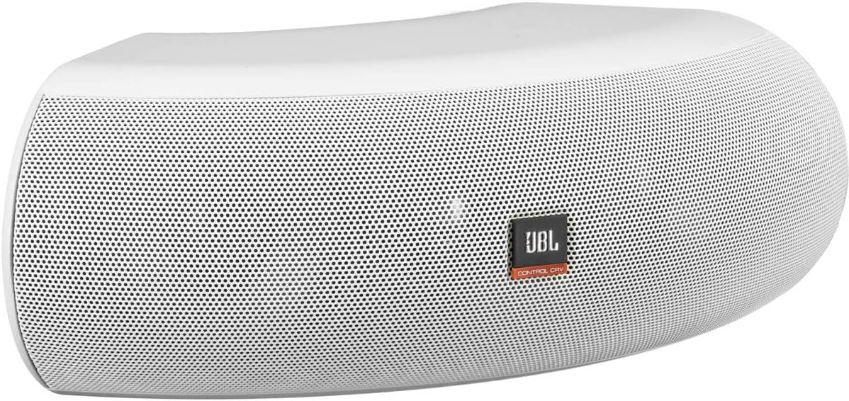 JBL Control CRV-WH Dual 4-Inch Indoor/Outdoor Loudspeaker, White - Weatherproof, 70V/100V, Versatile Mounting