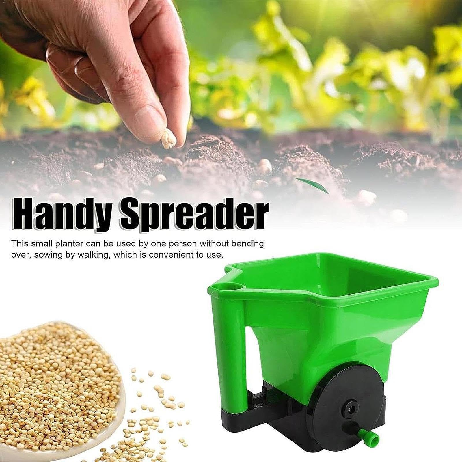 Spandiconcime Manuale, Attrezzo da Giardino Resistente con Impugnatura Ergonomica in PP per Un Facile Utilizzo Durante La Concimazione di Giardini, Pr, Verde