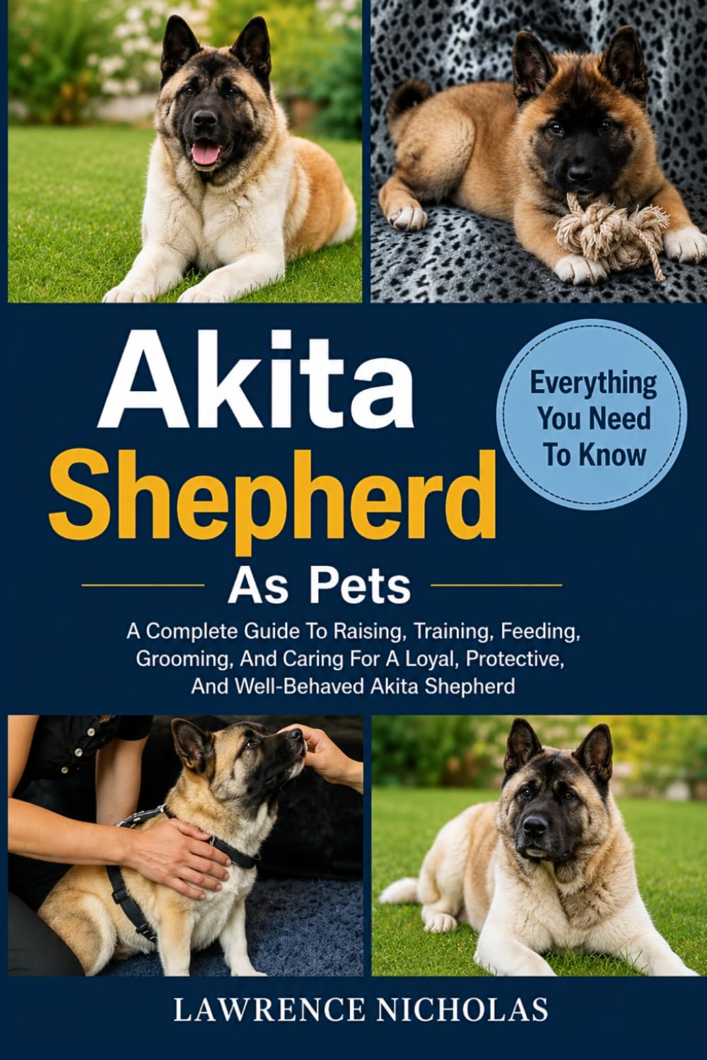 AKITA SHEPHERD AS PETS: A Complete Guide To Raising, Training, Feeding, Grooming, And Caring For A Loyal, Protective, And Well-Behaved Akita Shepherd