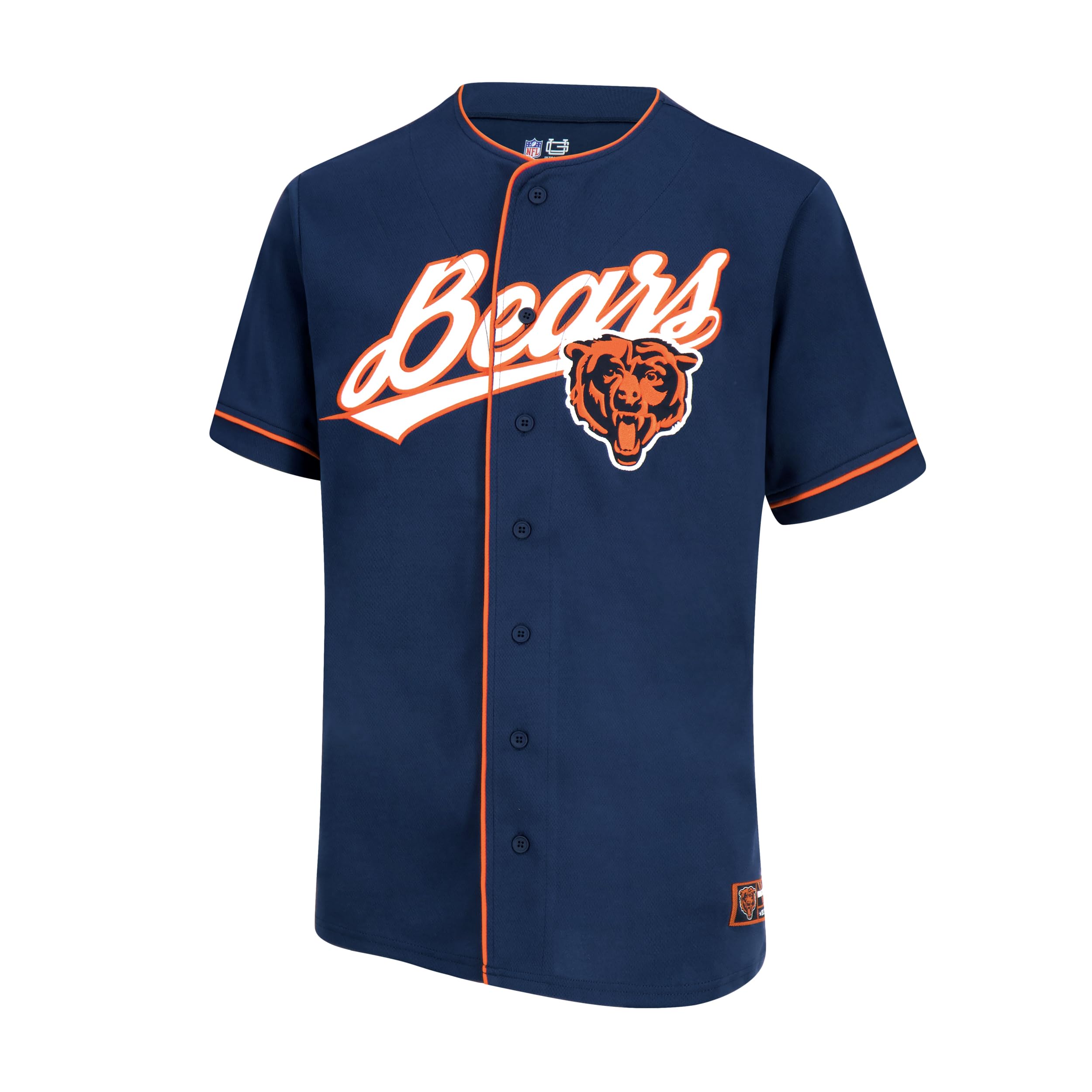 Ultra Game NFL Mens Game Day Button Down Baseball Mesh Jersey