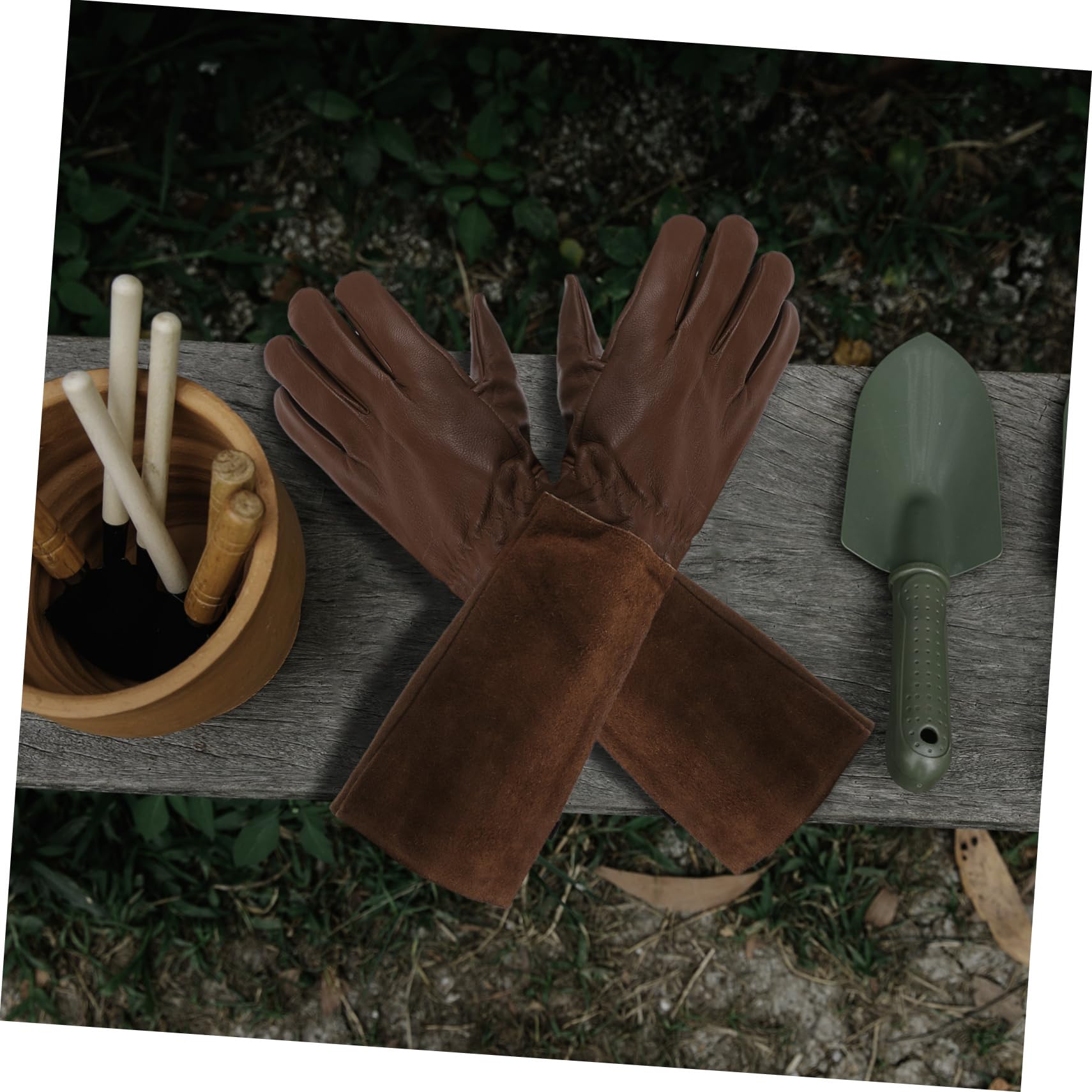 2 Pares De Guantes De Jardinería Para Hombre Cómodos Guantes De Trabajo Para Podar Cactus Y Acebos.