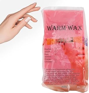 450g Paraffin Wax Pellets, Rose Scented Paraffin Wax Bath Soften and Hydrates The Skin Paraffin Wax Refills for Hands & Feet Paraffin Wax Machine
