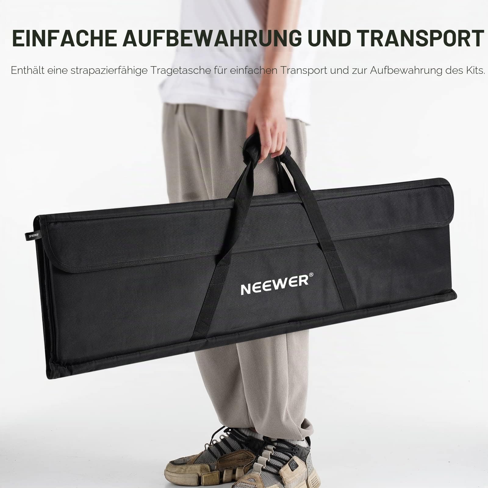 NEEWER SF6090F 5 in 1 Faltbare Fotografie Flaggen-Kit Reflektor Lichtmodifikator für weiche und Diffuse und helle Effekte inklusive Tragetasche