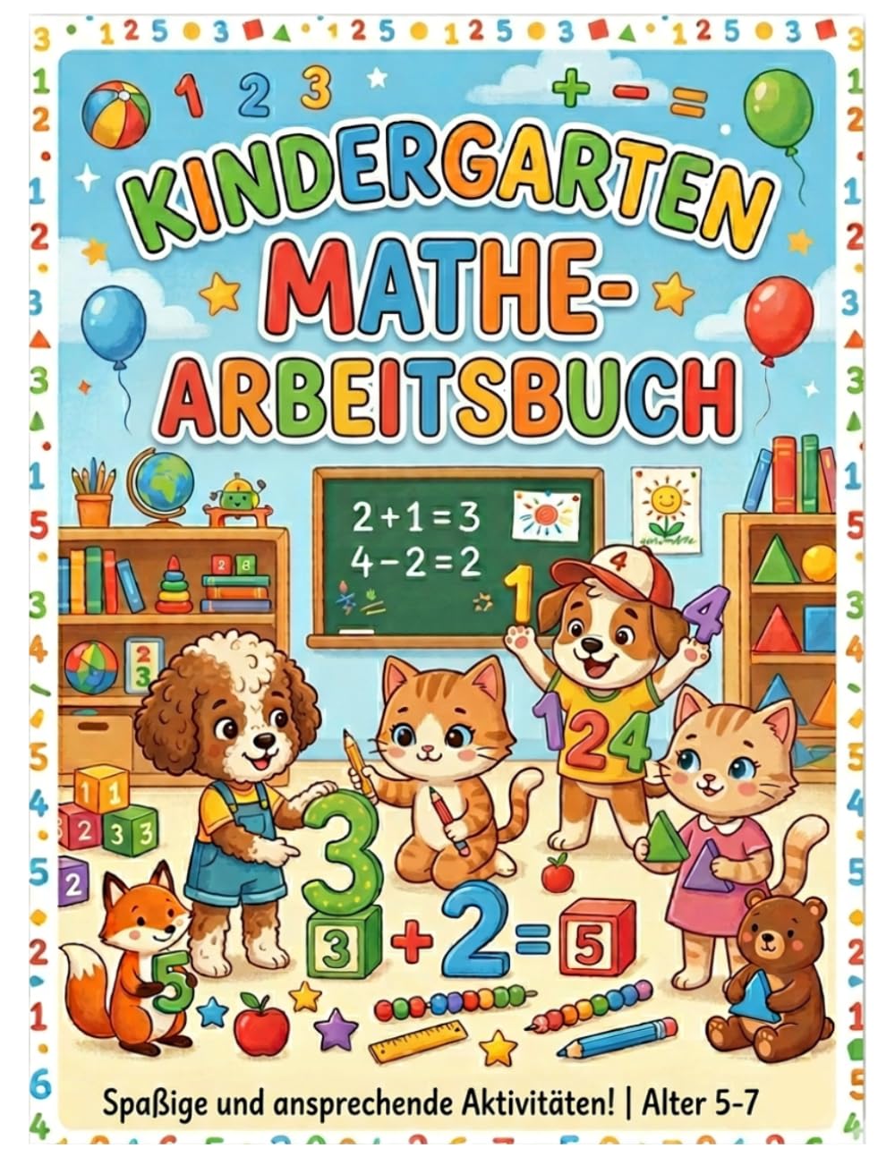 Mathematik-Arbeitsbuch für den Kindergarten: Spiele und Aktivitäten zum Aufbau von Mathematik-, Logik- und Kritischem Denkvermögen | ... Kindergarten und die 1. Klasse (5-7 Jahre)