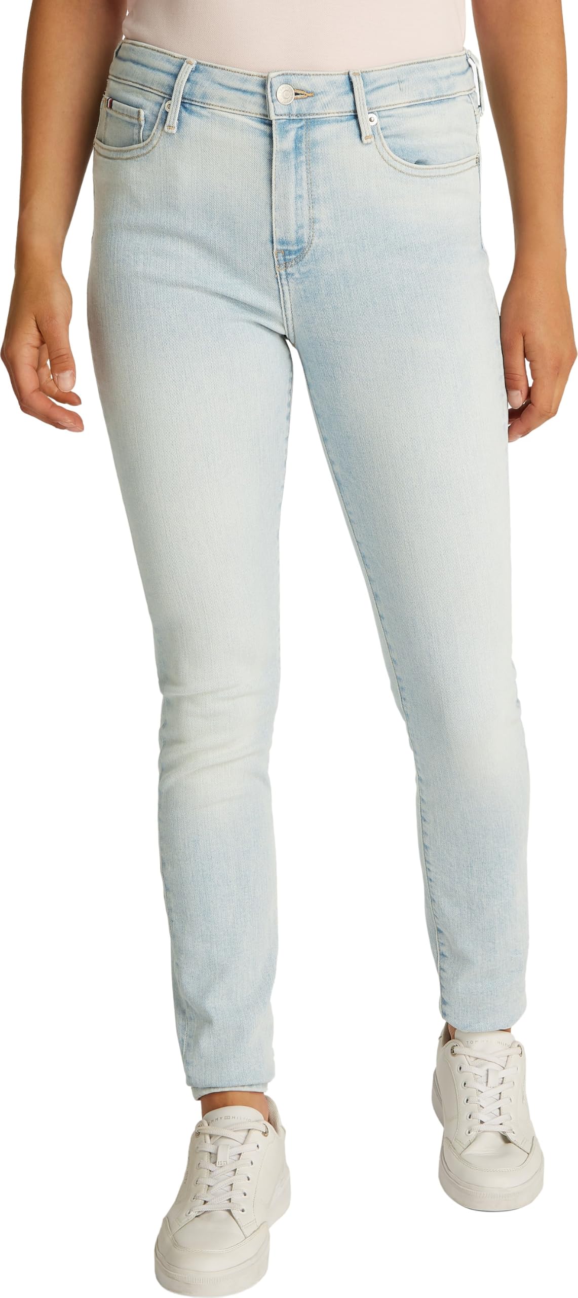 Tommy Hilfiger Damen Como Skinny RW Sky WW0WW44369, Denim, 3025, Denim (Sky), 25W / 30L