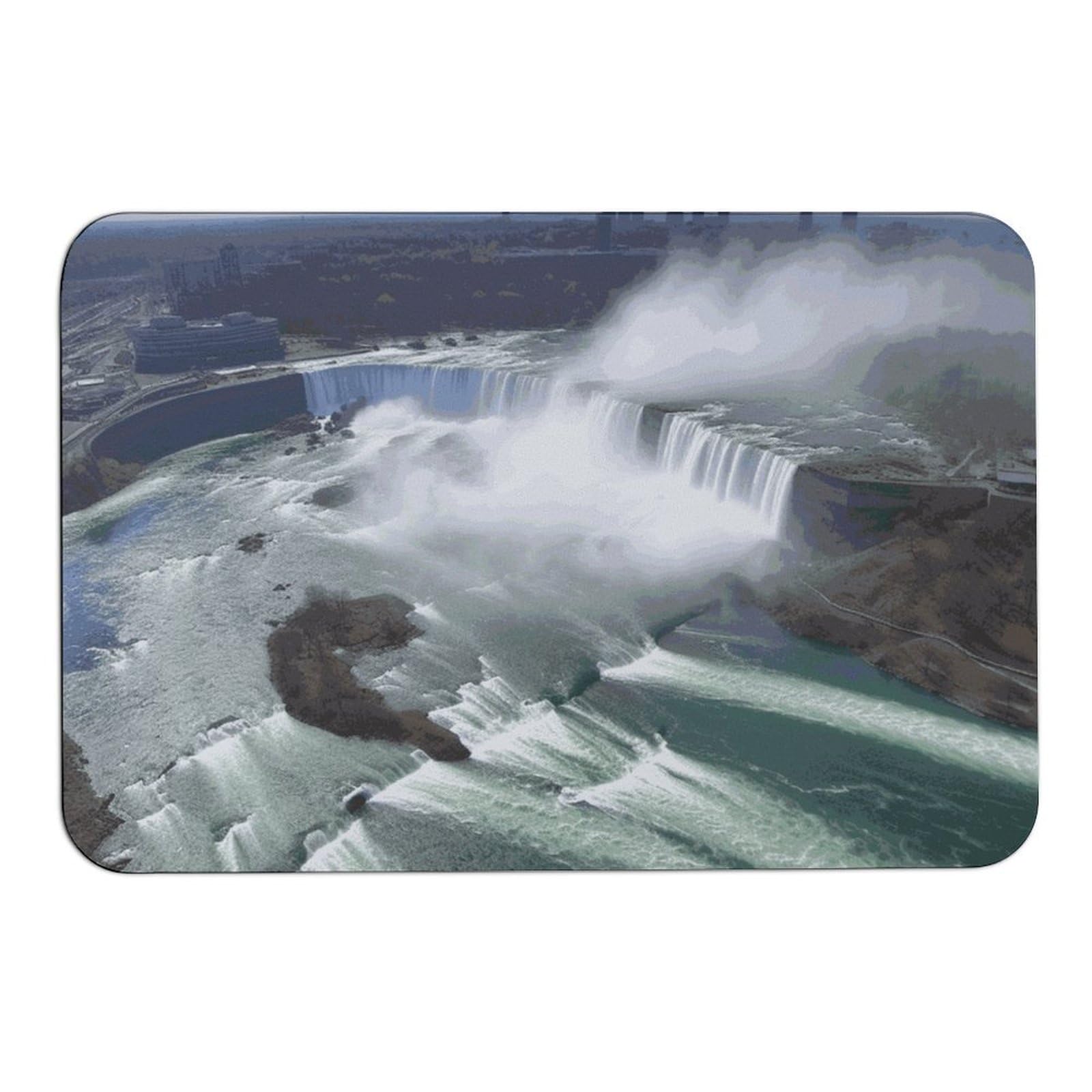 Tapis absorbant Niagara Falls anti-glissade pour entrée humide 60x40cm