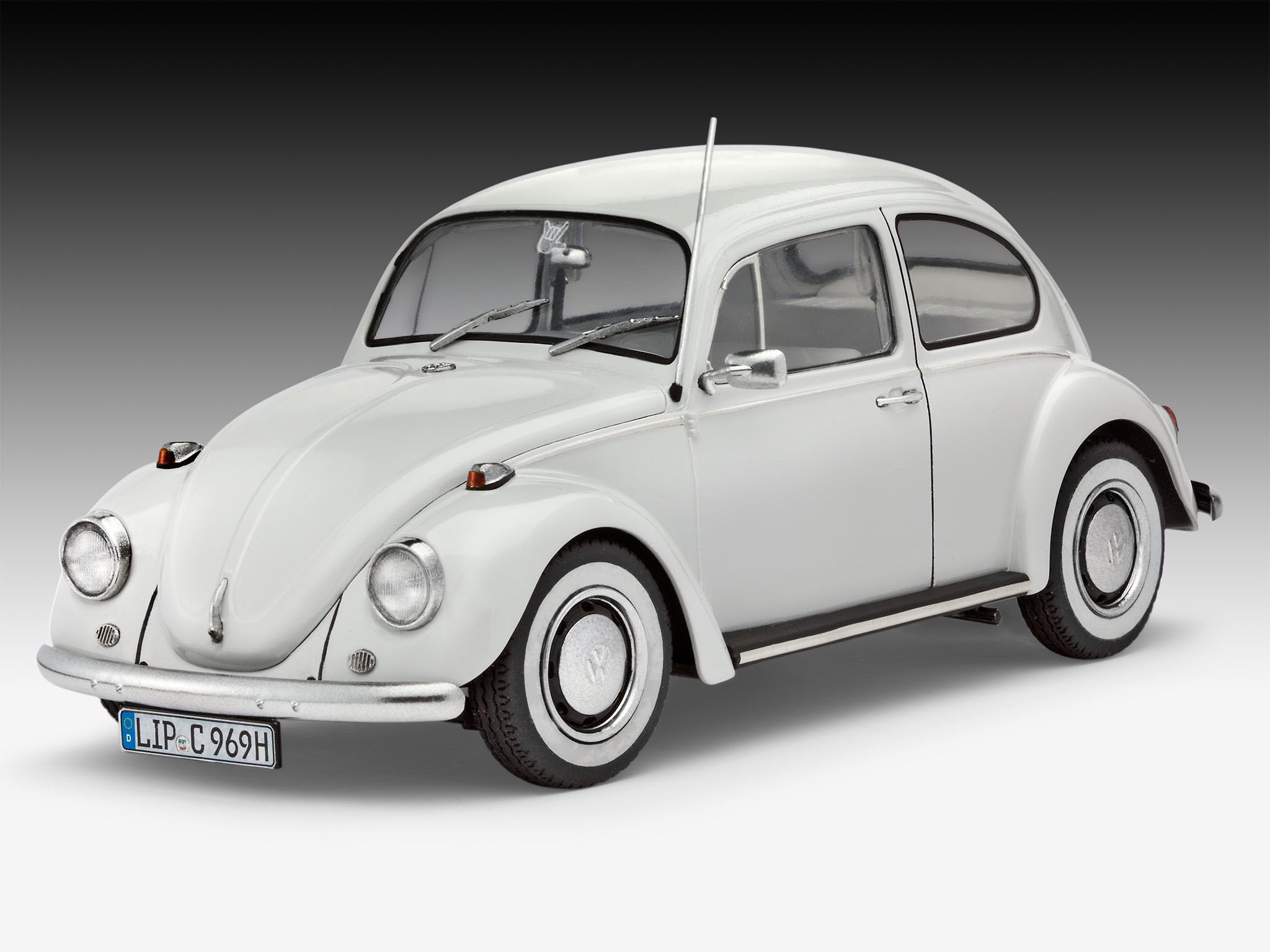 Revell Zestaw modeli 67083 VW Beetle Limousine 68 w skali 1:24, niezabudowany/niepomalowany plastikowy model z profesjonalnym klejem, pędzlem i wybranymi farbami w kolorze Aqua