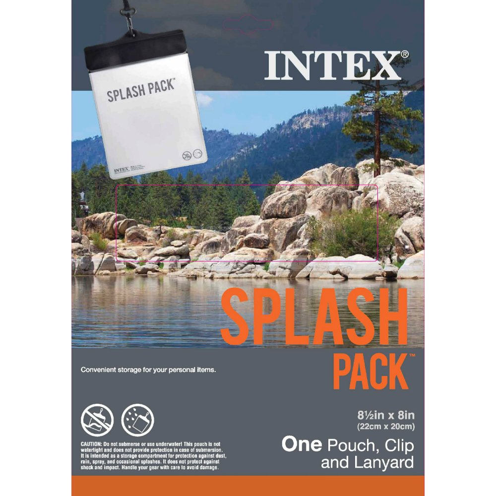 Intex Splash Pack Resistant Pouch, Big/8.5x8