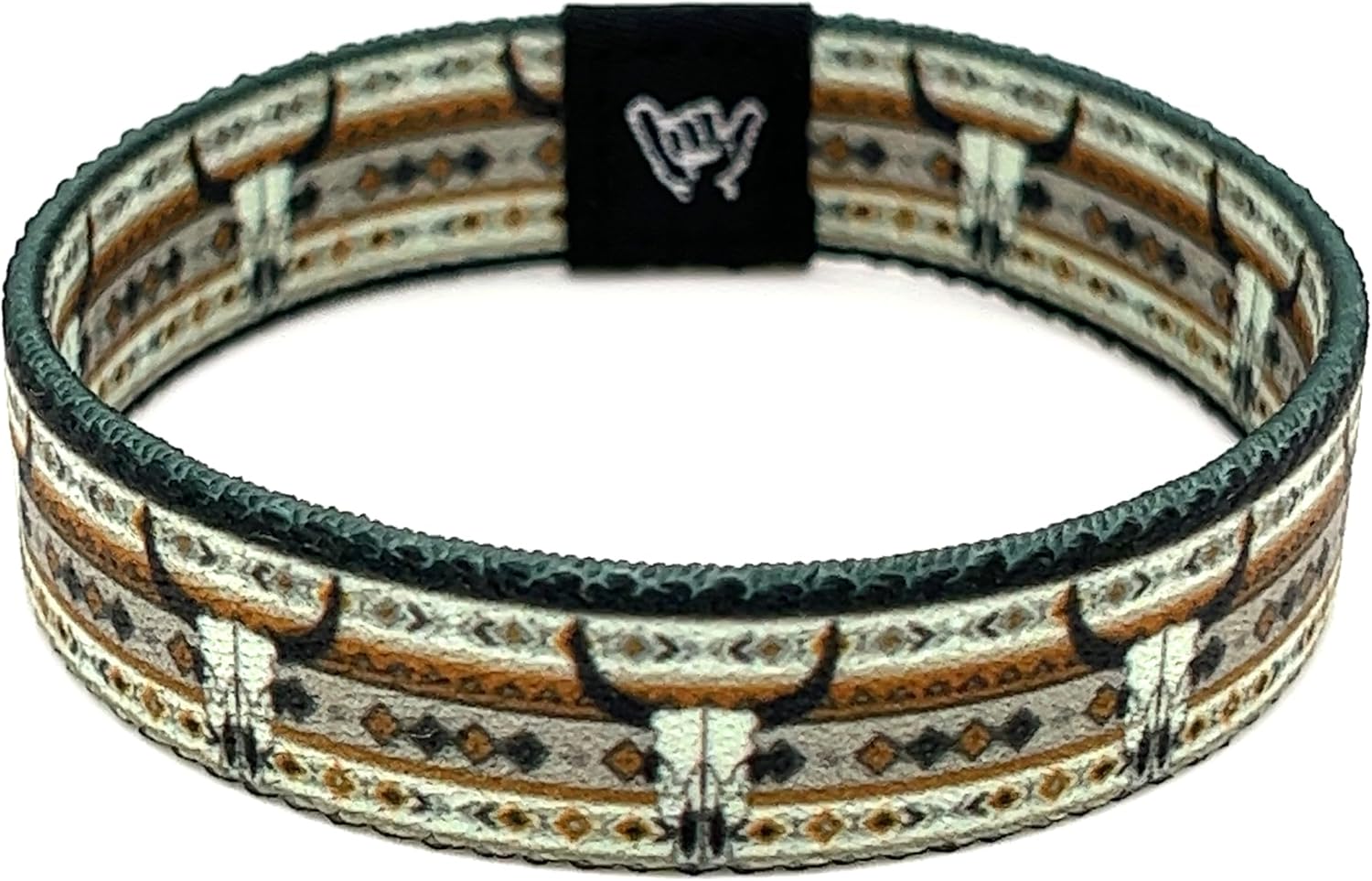 Hang Loose Bands - Coastal Surfer Beach Bracelet for Men, Women & Teens - Comfy Summer - Boho Reversible Wristband - Western Bulls | Extra Small: 5.5" length (for petites & kids)