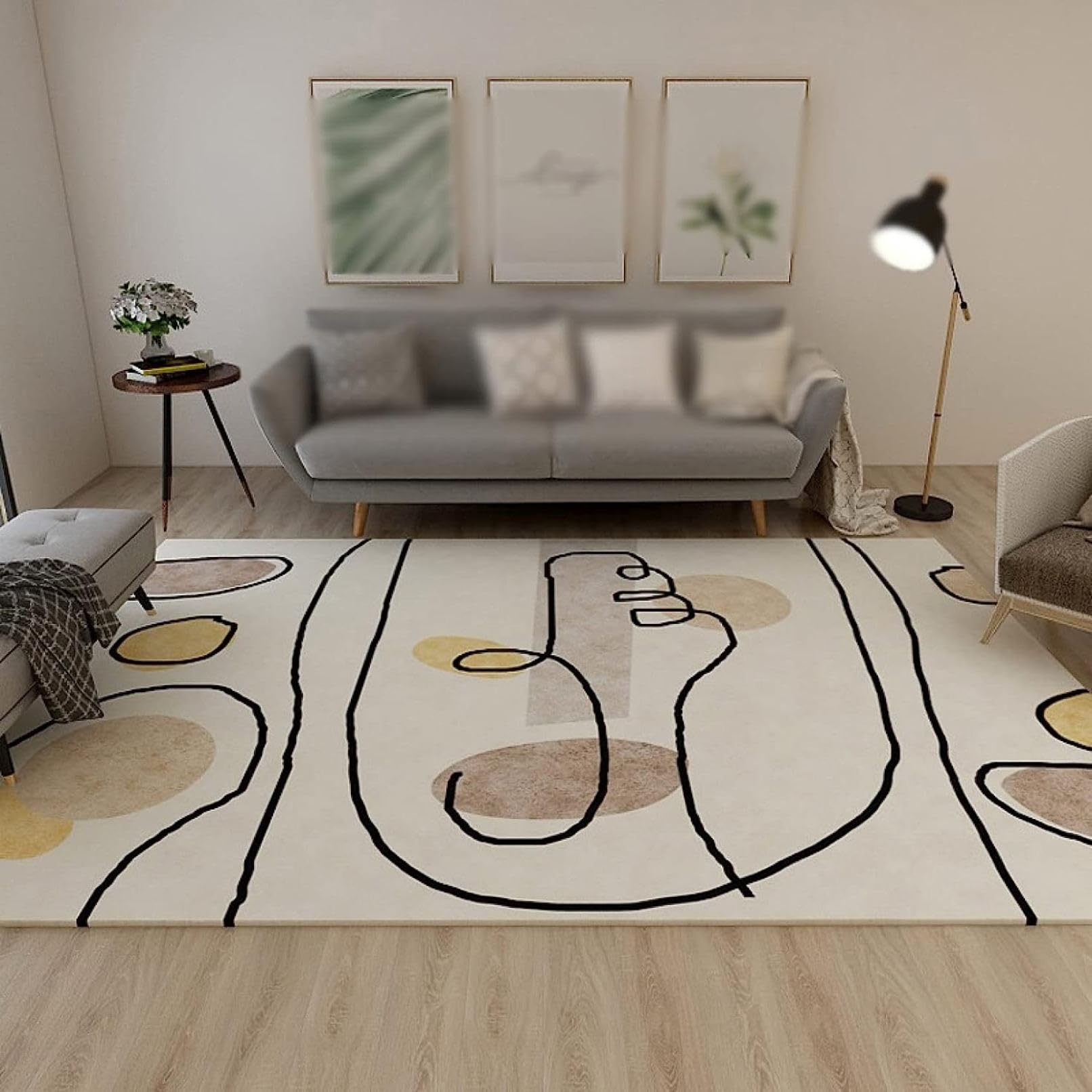 Amazon | 北欧 ラグ カーペット ラグマット 200x300cm リビングラグ 
