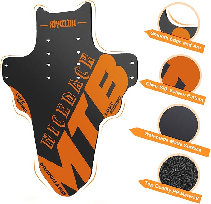 NICEDACK Guardabarros MTB 2 Piezas 20-29 Pulgadas Delantero y Trasero miniatura 4