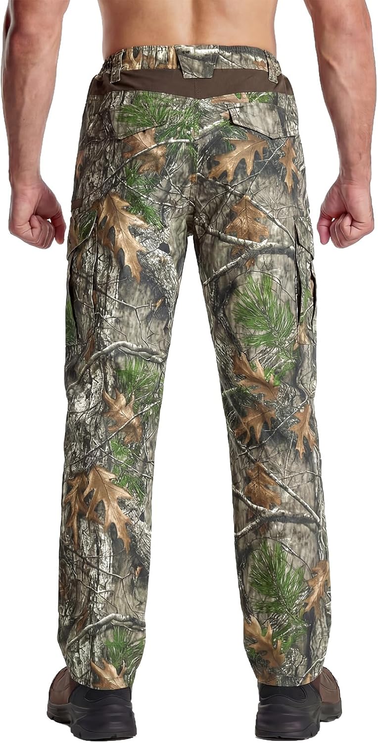 LOOGU Men's Water Resistant Tactical Pants, Ripstop Cargo Pants with 8 Pockets Hiking Work Outdoor - Image 2