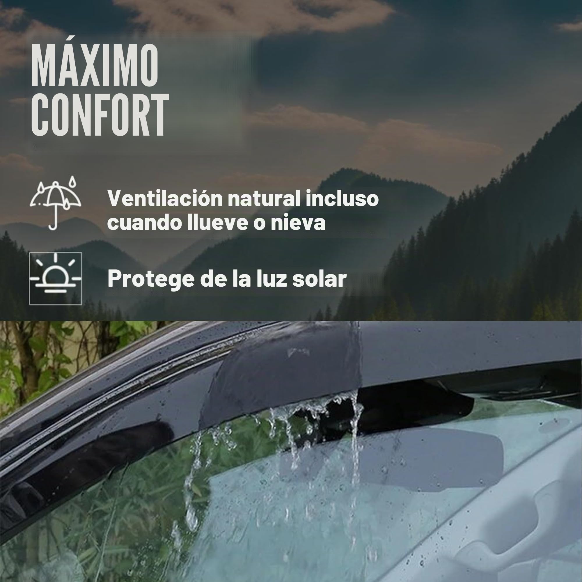 Deflectores Compatibles con Renault Captur II 2019 en adelante - Vidrio Acrílico Duradero - Derivabrisas Delanteros Ahumados para Ventanillas - Instalación Interior - 2 Unidades