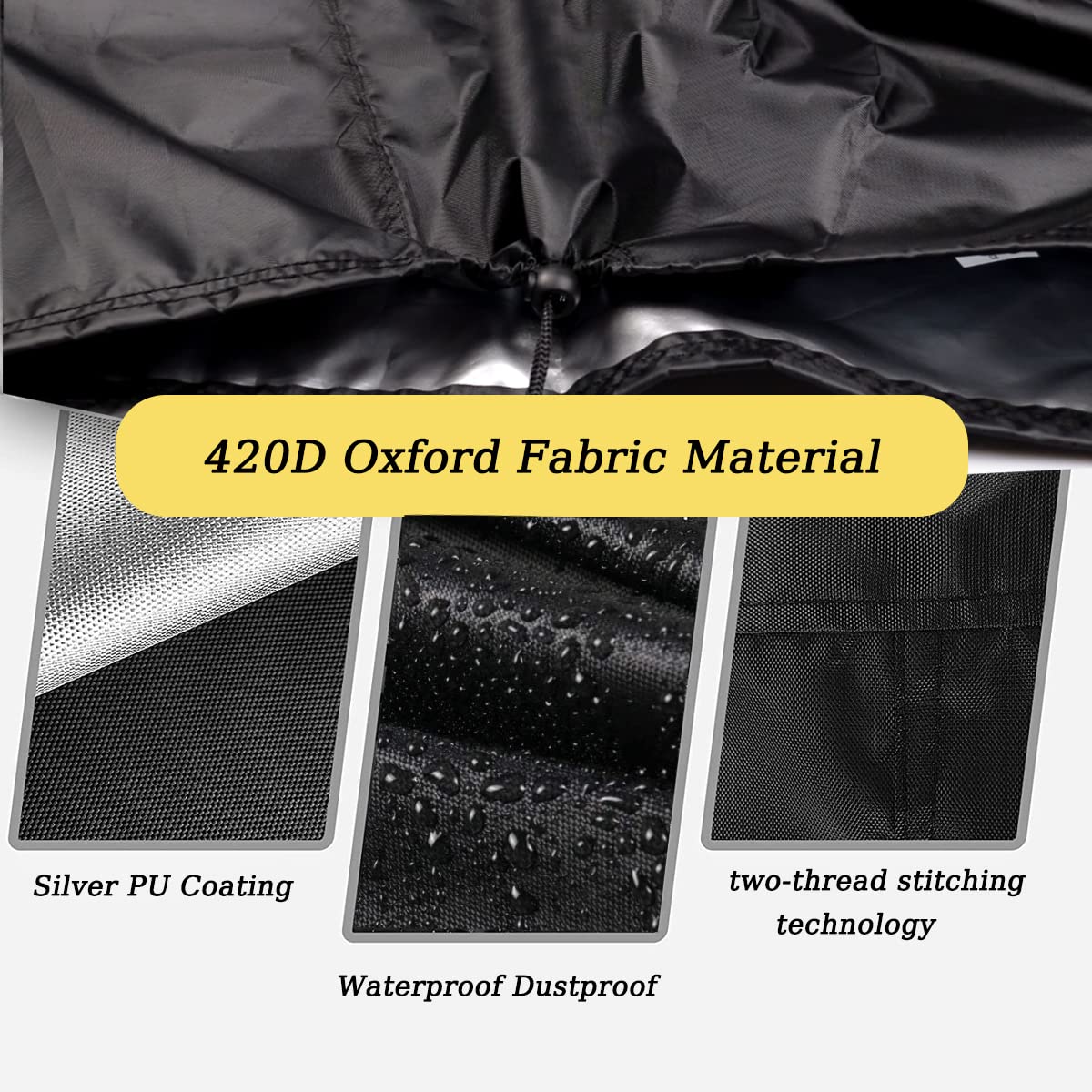 POMER Electric Fireplace Cover, 25inch Waterproof Freestanding Stove Heater Cover for Duraflame Fireplace Stove, Dustproof Table Cover for Outdoor & Indoor Use - 25" L x 14" W x 24" H