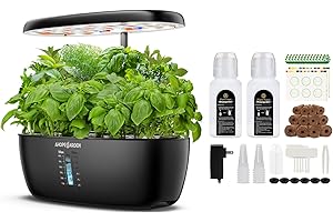 12 Pods Indoor Hydroponic Garden Kit with LED Grow Light