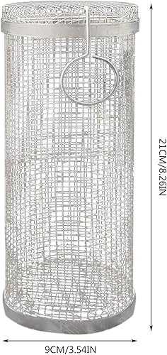 Miniatura 8 de Rejilla de acero inoxidable para barbacoa, parrilla redonda para barbacoa al aire libre, utensilios de cocina para picnic