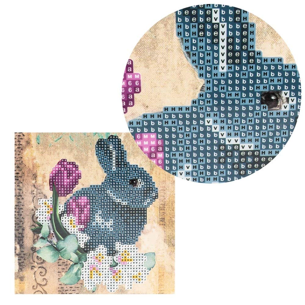 Ideen mit Herz Diamond Painting Wenskaart, 16 x 16 cm, 370 g/m²