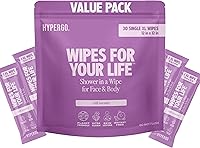 Vista 16 de Toallitas corporales HyperGo XL para mujeres y hombres – 30.5 cm x 30.5 cm Toallitas de limpieza corporal completas sin enjuague, 20