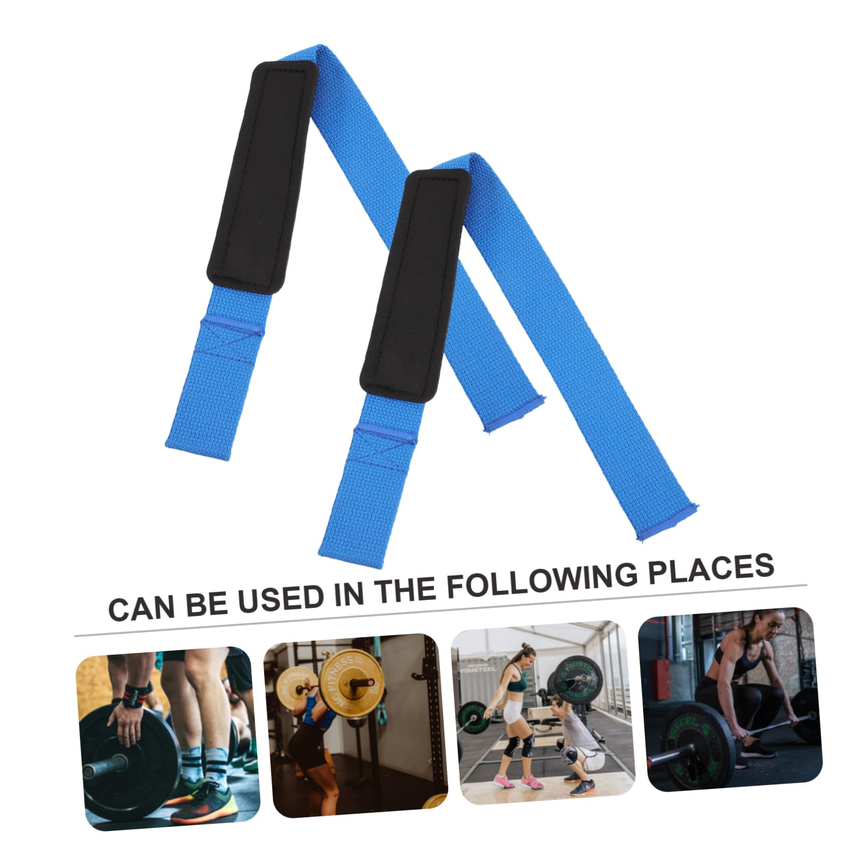 VANZACK 4paare Trainings-handgelenkstützen Für Krafttraining rutschfeste Gewichtheber-handgelenkbandagen Für Bodybuilding Fitness Und Deadlift Mit Sbr Polsterung Blau Für Und