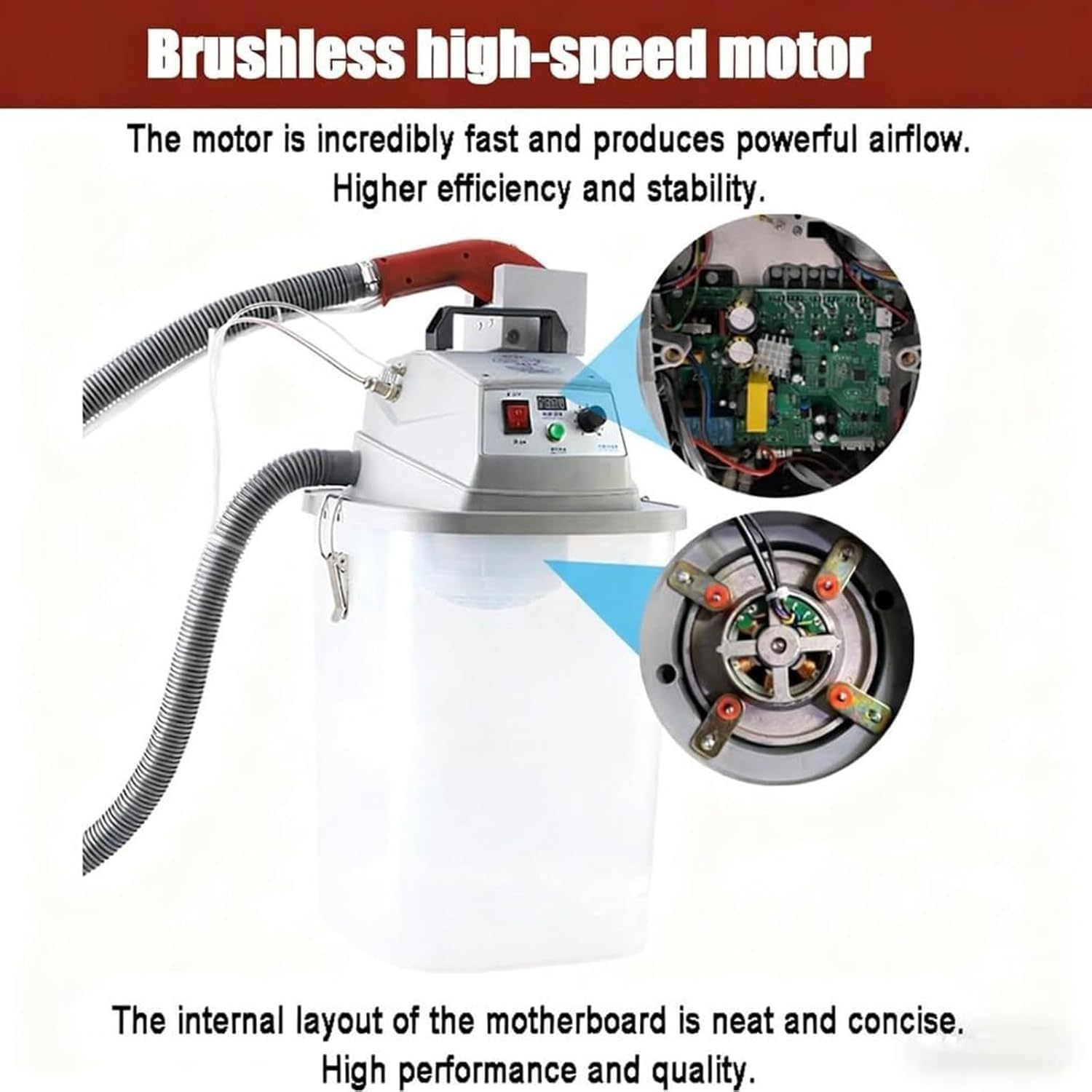 Máquina cortadora de hilos automática, 28000 rpm, velocidad ajustable, cortador de hilo eléctrico con cubo de 30 L, diseño sin escobillas para coser