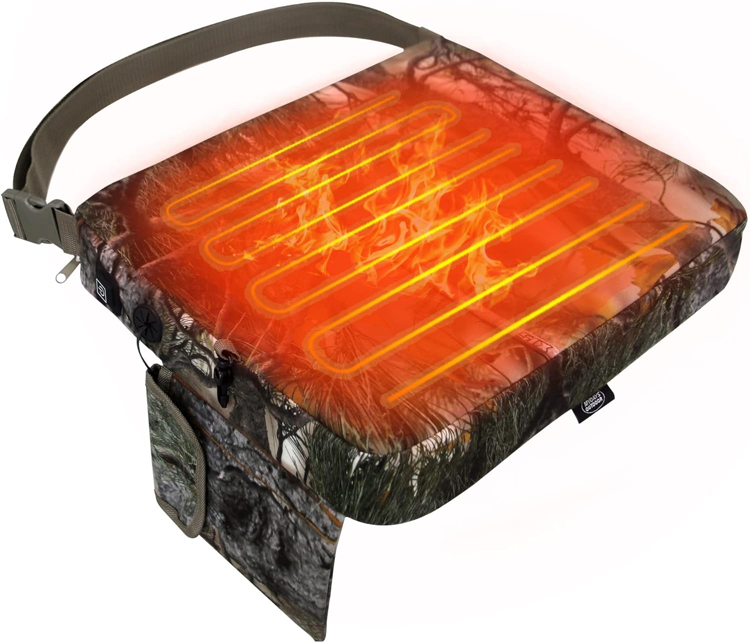 MDSTOP Heated Hunting Seat Cushion, Waterproof Seat Pads for Tree Stand & Ladder