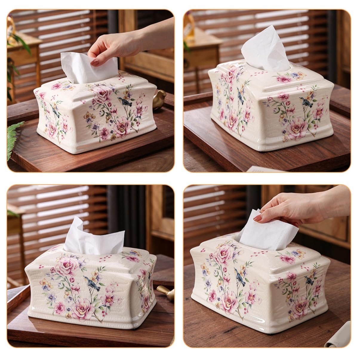 POPETPOP Porta Quotidiana Moderno o Ceramica in Europeo Tovaglioli Stile Resistente All'usura di Organizzatore per Tavolo da Pranzo o Ristorante
