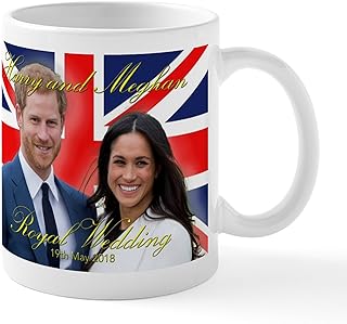CafePress HRH Prince Harry And Meghan Markle Mugs 11 oz (325 ml) Ceramic Coffee Mug