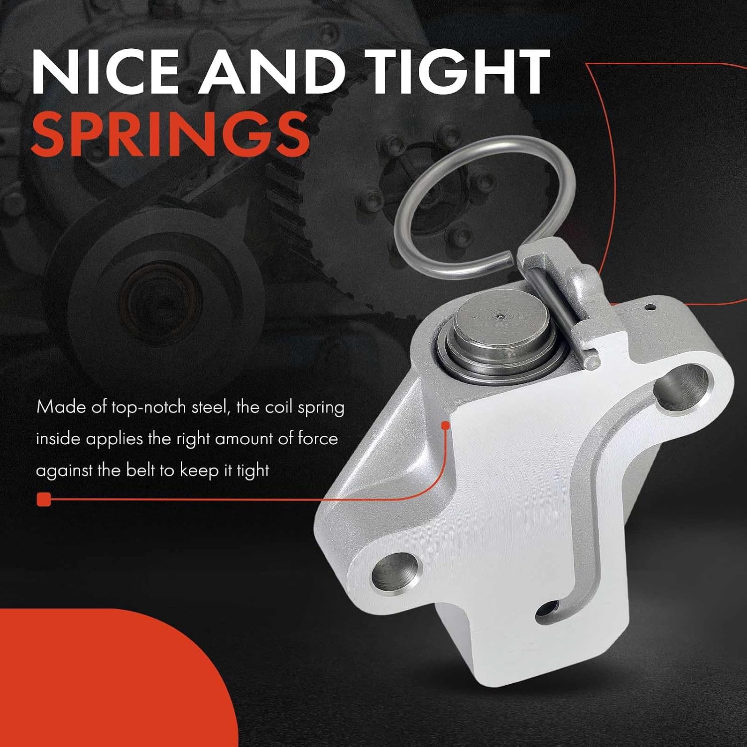 A-Premium Timing Chain Tensioner Assembly Compatible with Hyundai Elantra 2011-2020, Sonata 2016-2019, Tucson 2014-2021, Veloster, Kona & Kia Soul 2012-2021, Optima 2017-2020, Forte, Sportage, Seltos