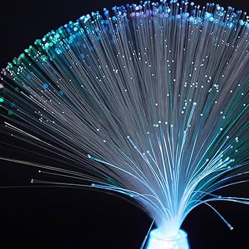 LAMPADA FIBRA OTTICA Fibra Ottica Led Luce Ghiaccio Fibra Ottica Atmosfera Novità Lampade EUR 5 - Foto 7