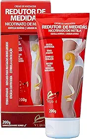 Creme Massagem Redutor de Medidas Nicotinato de Metila Redução de Celulite - 200g