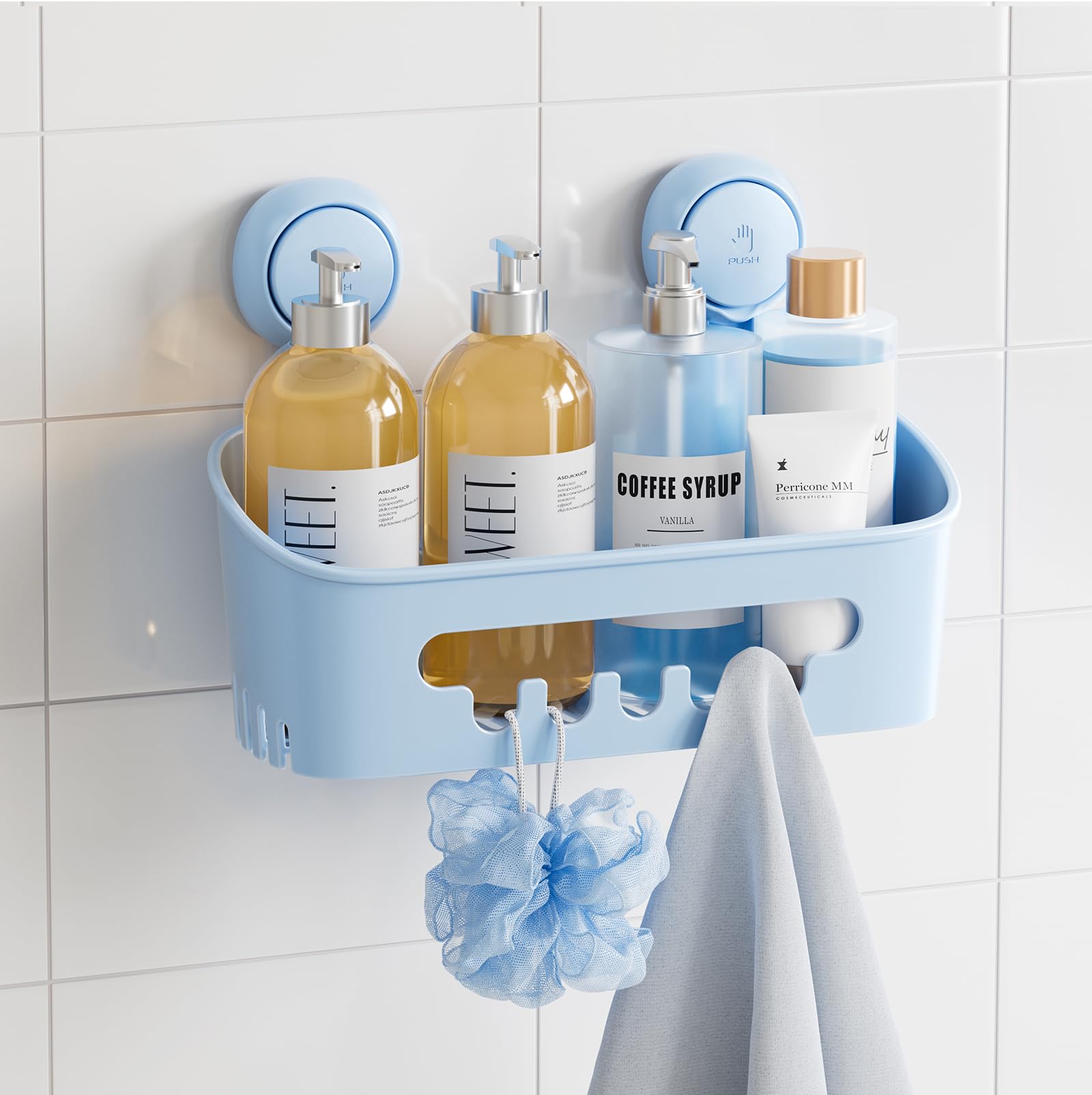 HTN - Portabia Da Parete Per Bagno Pesante Cucina Cestino Da Parete In