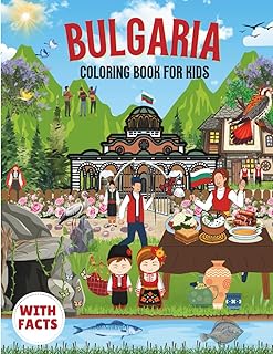 Bulgaria Coloring Book for Kids with facts