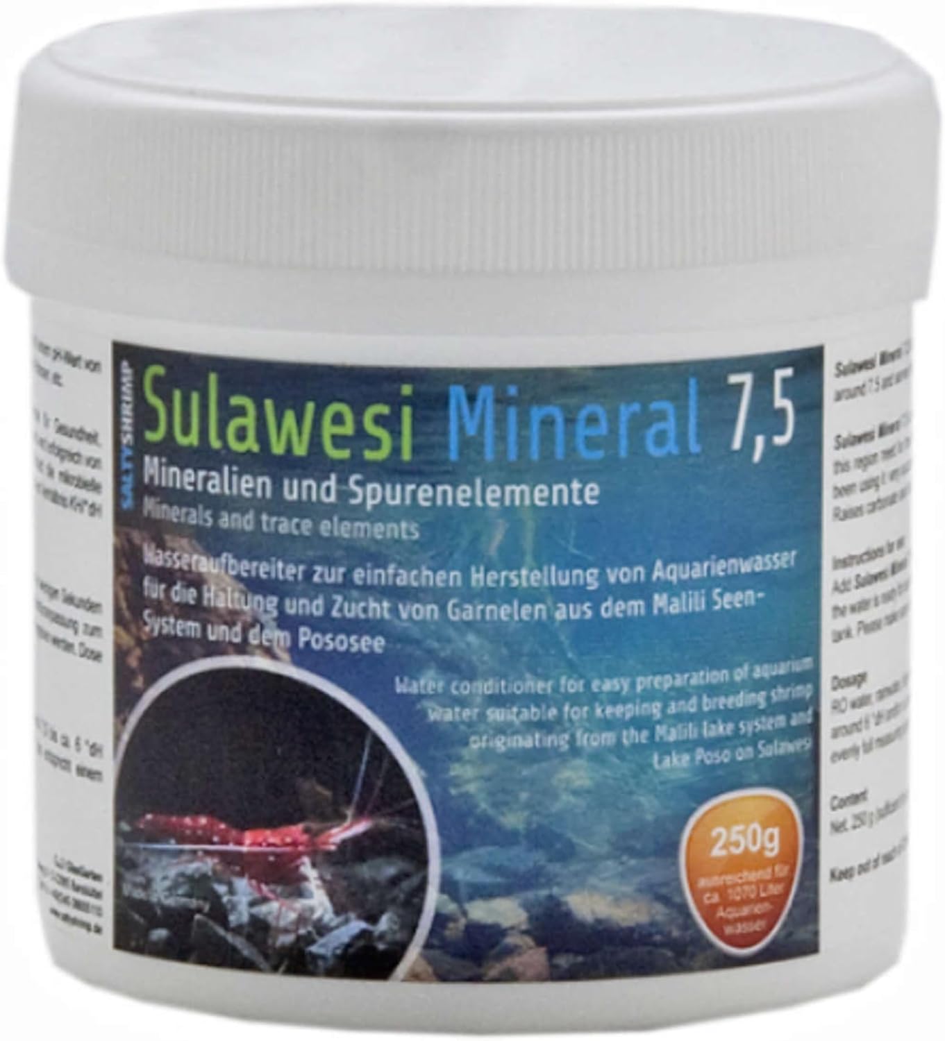 Sulawesi 7,5 Minerals and Trace Elements Cardinal Shrimp Tank (250g)