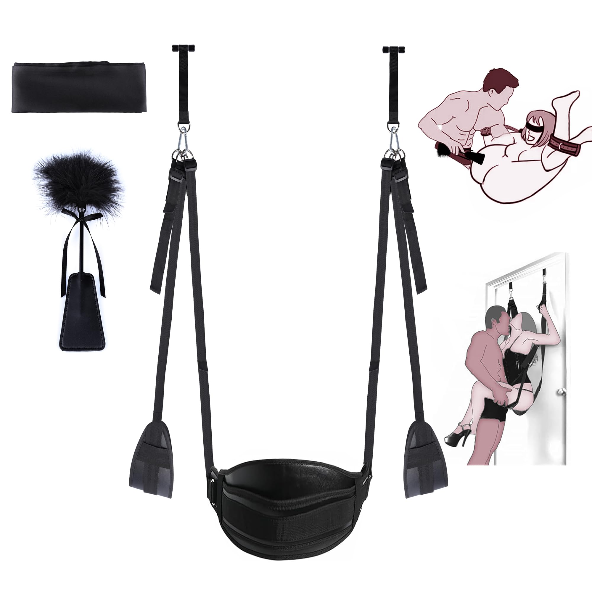 Support De Balançoire érotique BDSMYOU 2.0 – Fixation Au Plafond, Charge Max 500 Kg, Ressort Et Mousqueton Inclus, Design Discret