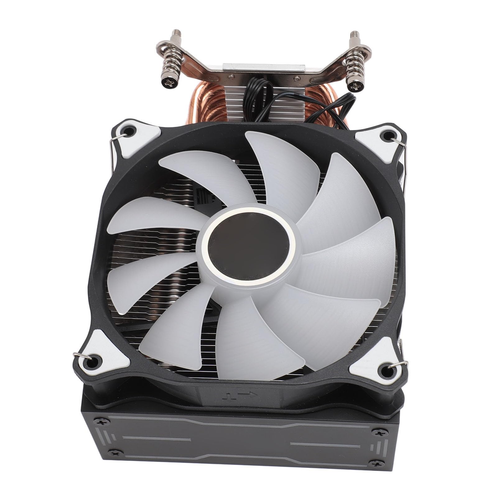 Ventola di raffreddamento CPU 4,72 pollici 6 di calore Raffreddatore d'aria silenzioso da 120 mm 1500 giri/min Cuscinetto idraulico Luce colorata per computer desktop 2011