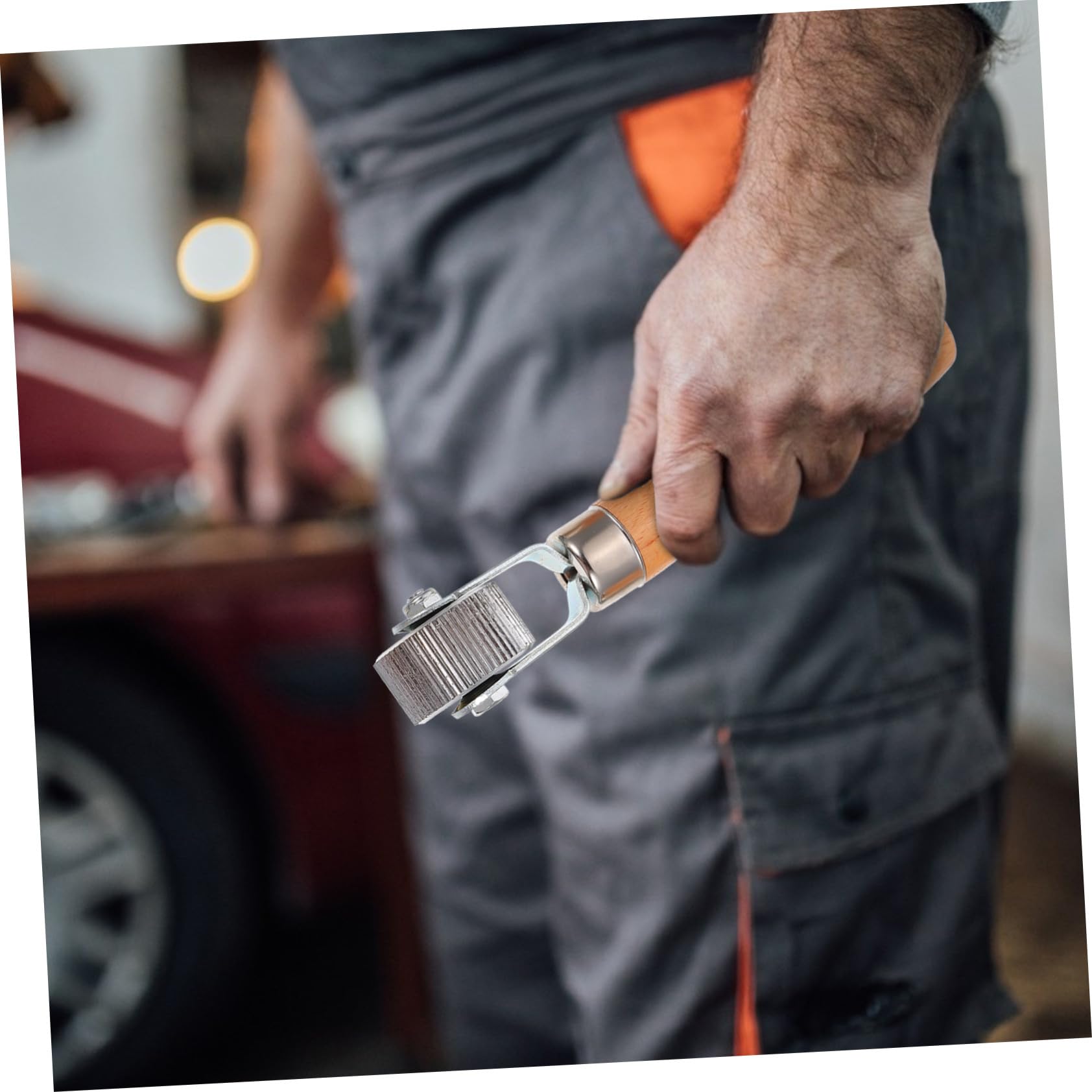 3stücke Werkzeug zur Autoreifenreparatur mit Holzgriff und Reifenpresse für Einfache Anwendung und Hohe Verschleißfestigkeit