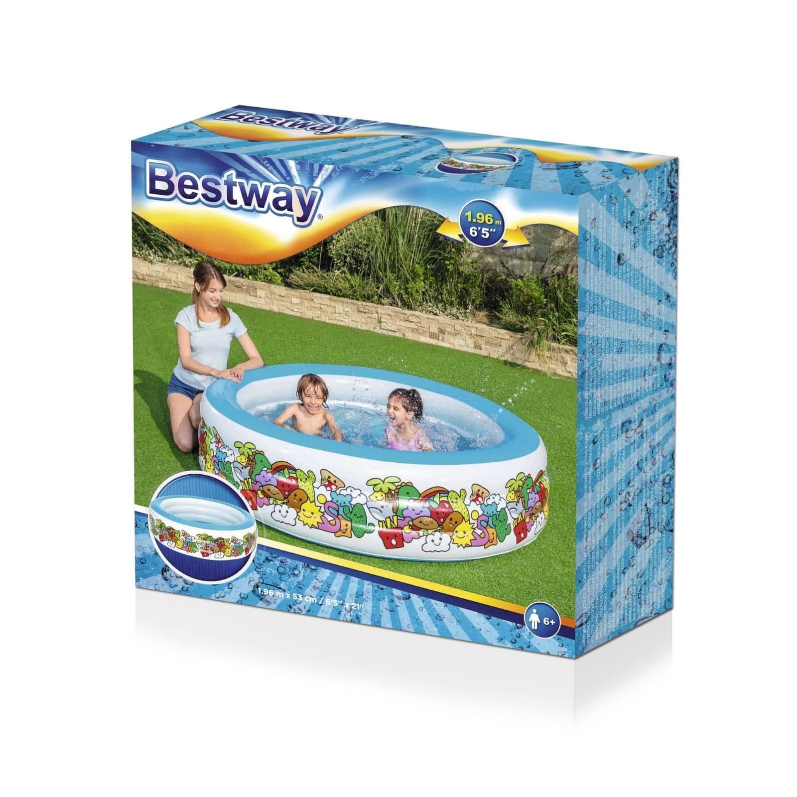 Bestway Family Pool, Fantasia, 196 x 53 cm