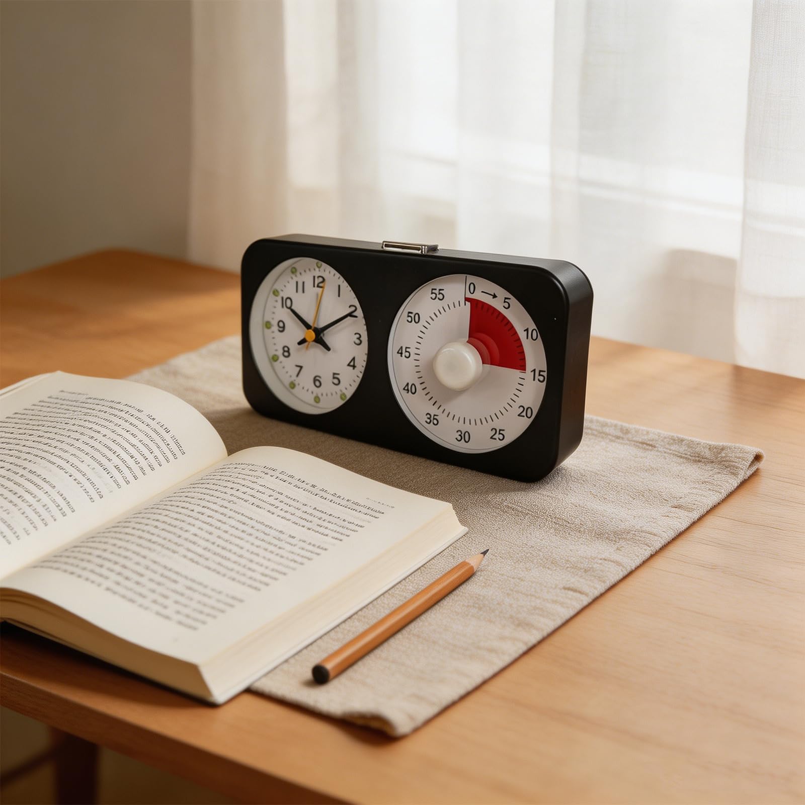 Better - Temporizador de cuenta regresiva de metal con pantalla transparente, ideal para tareas de cocina y temporizador de estudio de aprendizaje